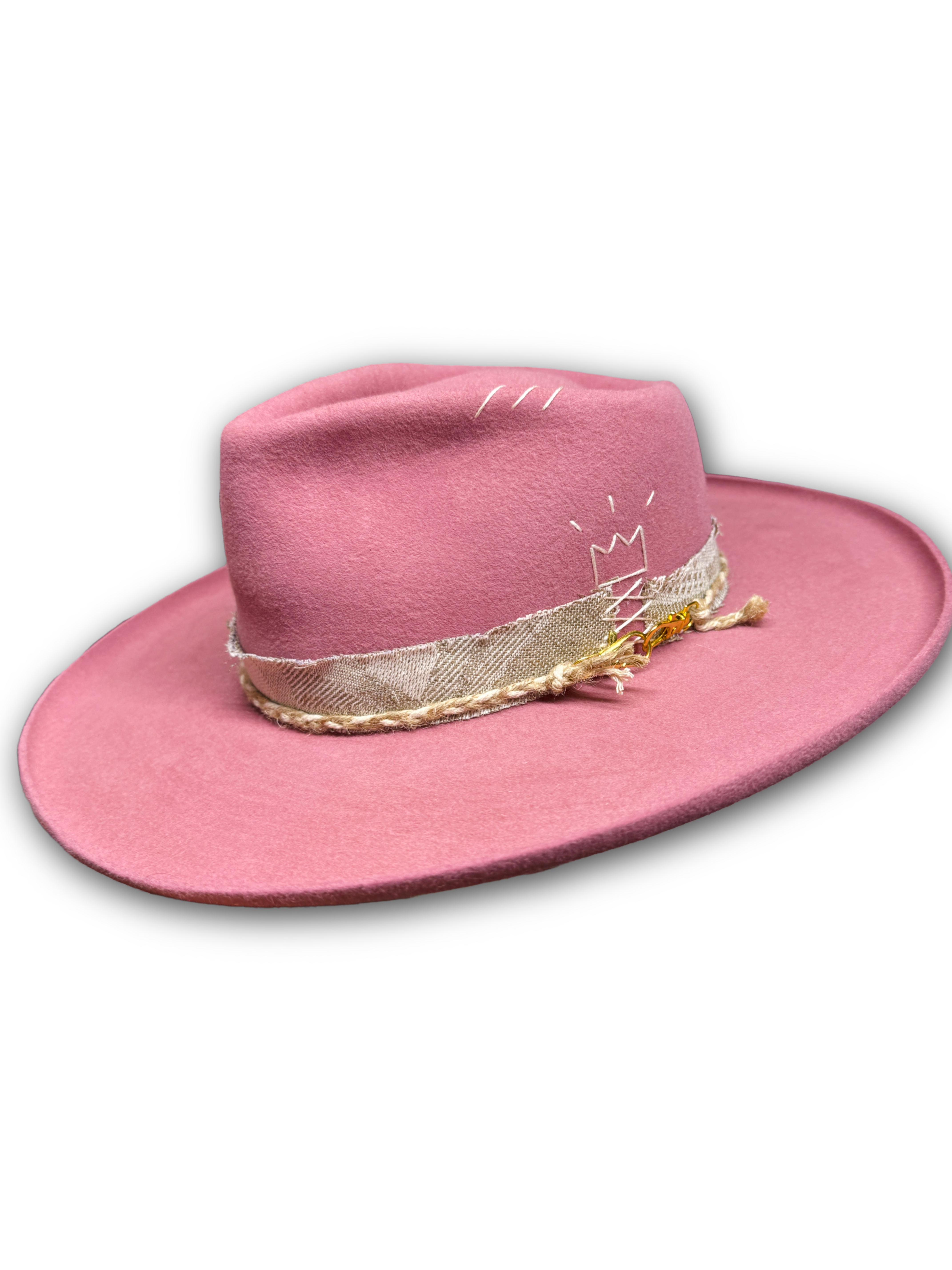 "Rustic Rose" Felt Hat