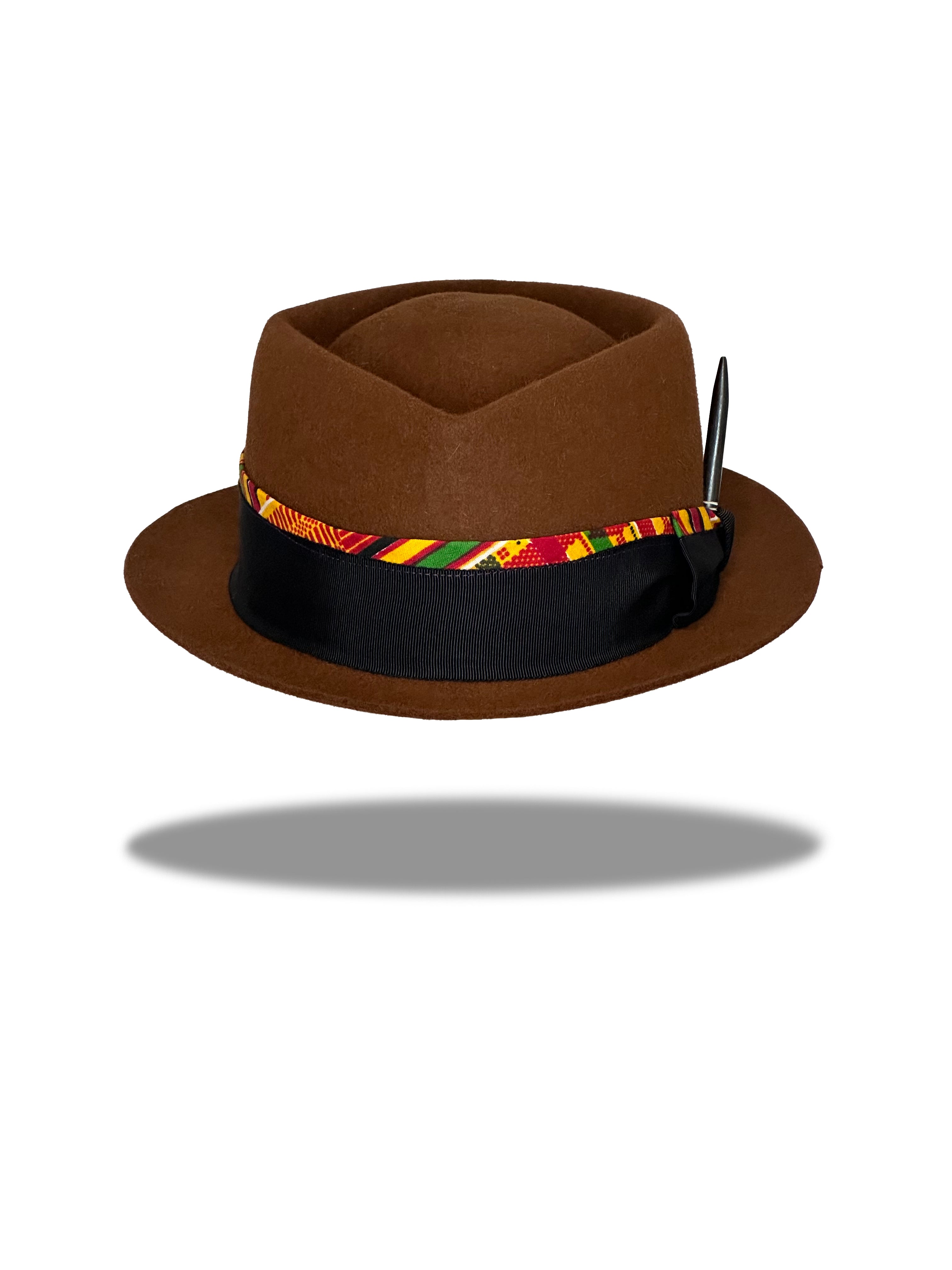 "Stingy Kente" Fur Felt Hat
