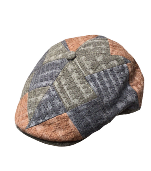 Italian Oxford Patchwork flat cap