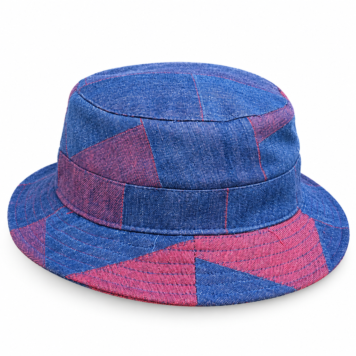 "Italian Plaid Denim" Bucket Hat