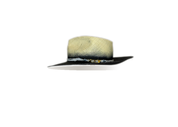 "Deep Blue" Straw Hat