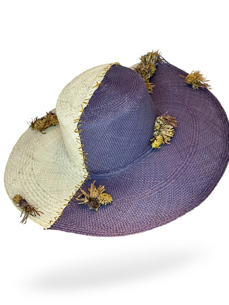 "Garden Party" Hand-Stitched Brisa Hat