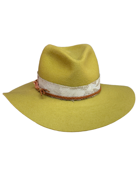 "Chartreuse Countryside" Felt Hat