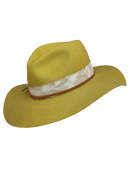"Chartreuse Countryside" Felt Hat