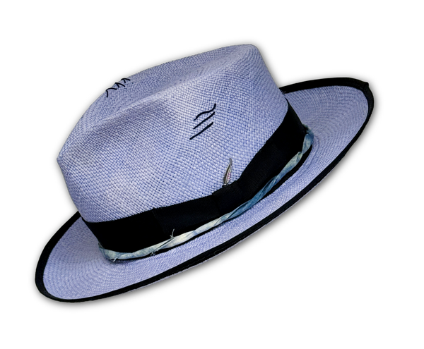 “Blue Pearl" Straw Hat