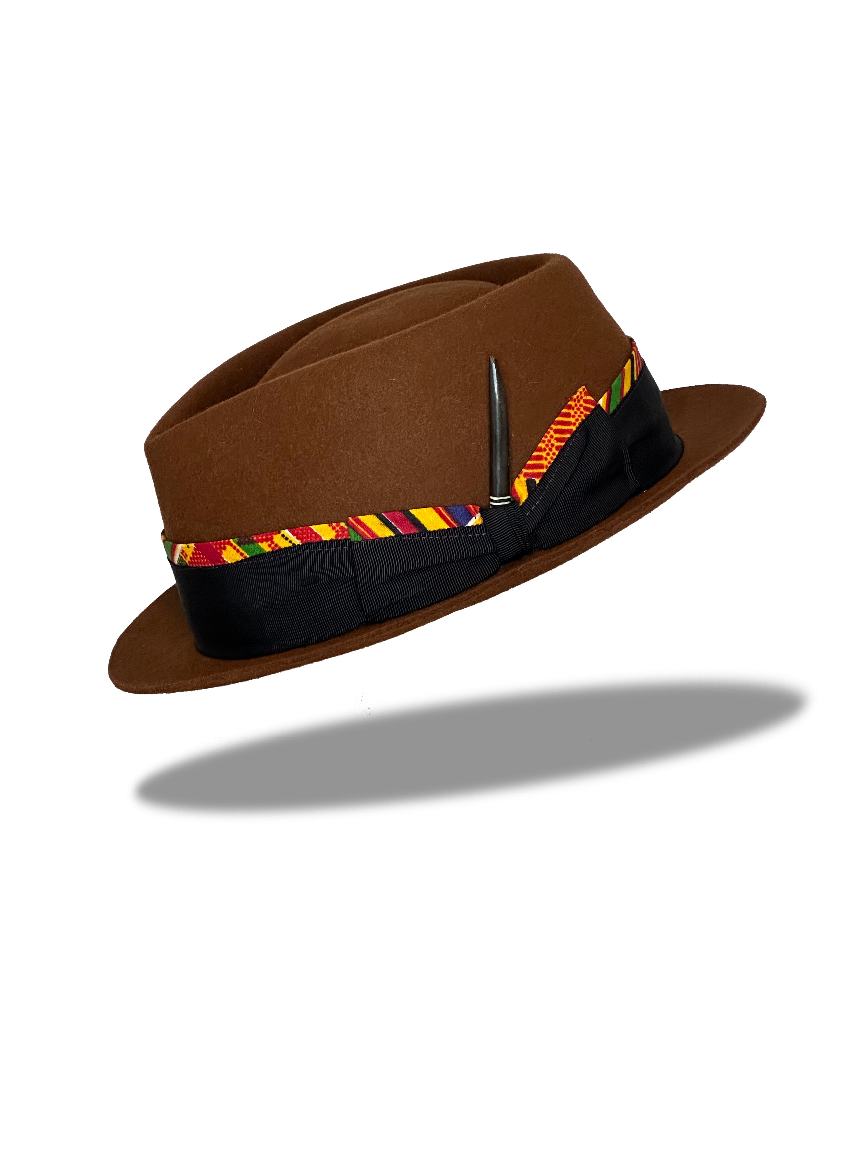 "Stingy Kente" Fur Felt Hat
