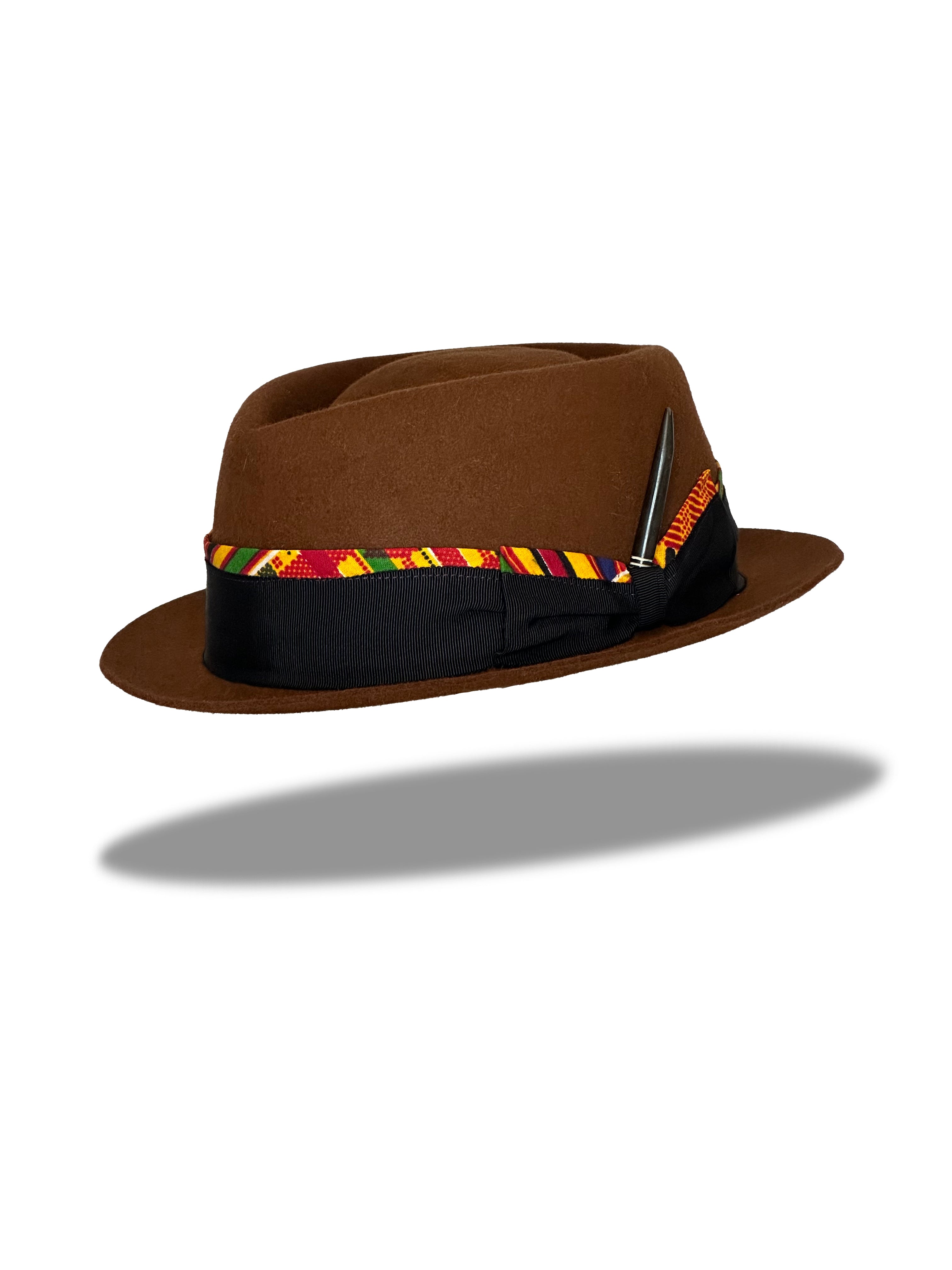 "Stingy Kente" Fur Felt Hat