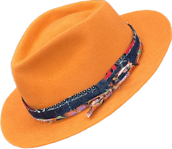 "Orange Theory" Fur Felt Hat
