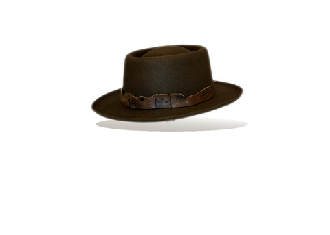 "Tombstone" Fur Felt Hat