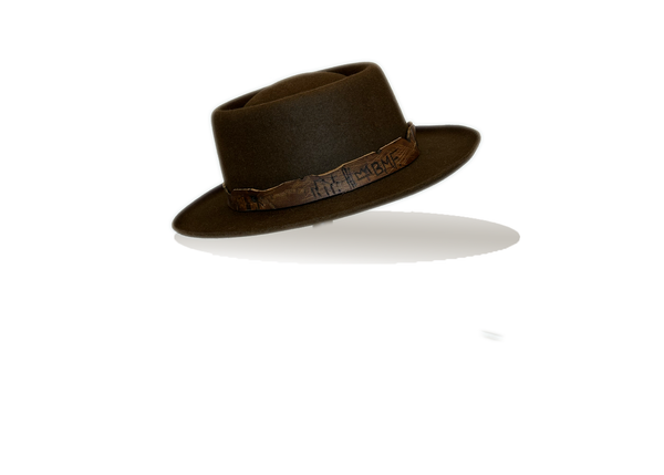 "Tombstone" Fur Felt Hat