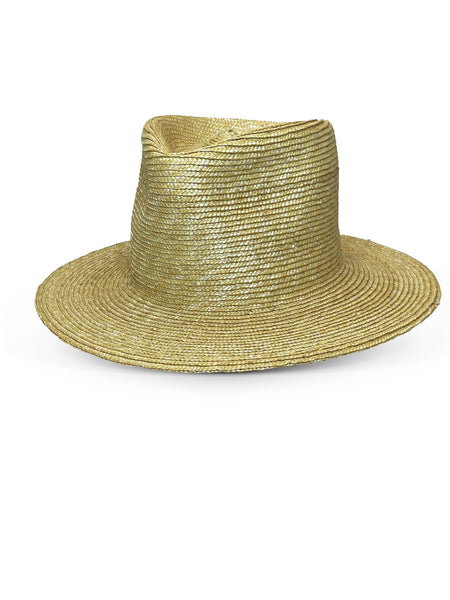 "Milan Straw" Teardrop Crown Hat
