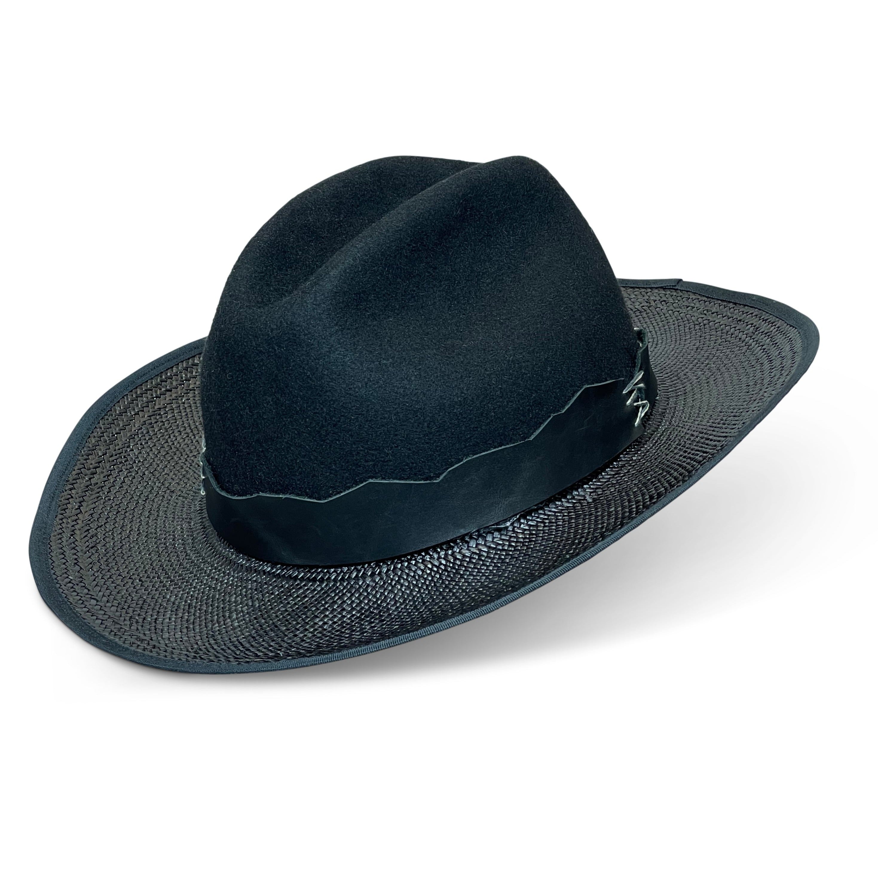 "Ex Machina" Straw and Felt Hat