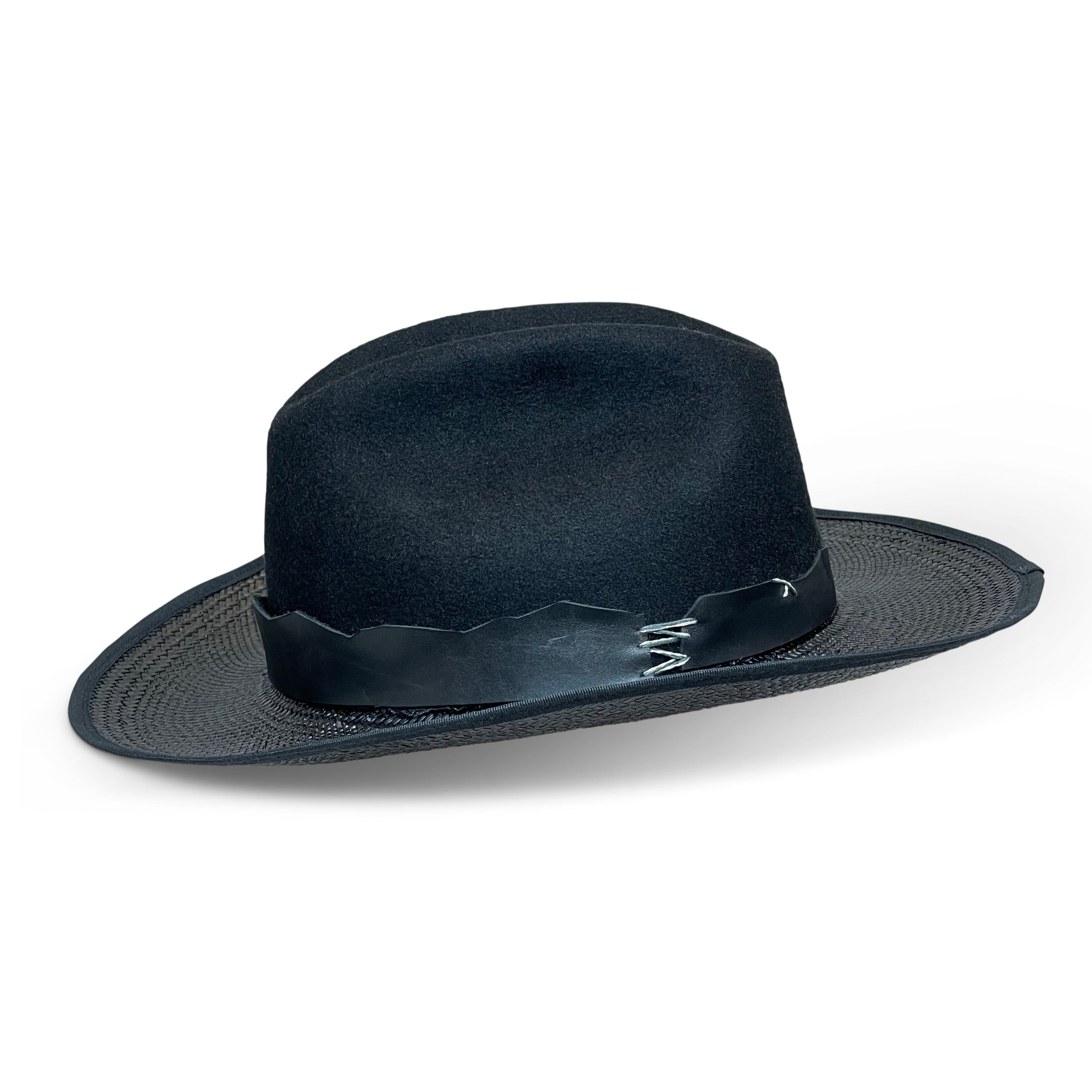 "Ex Machina" Straw and Felt Hat