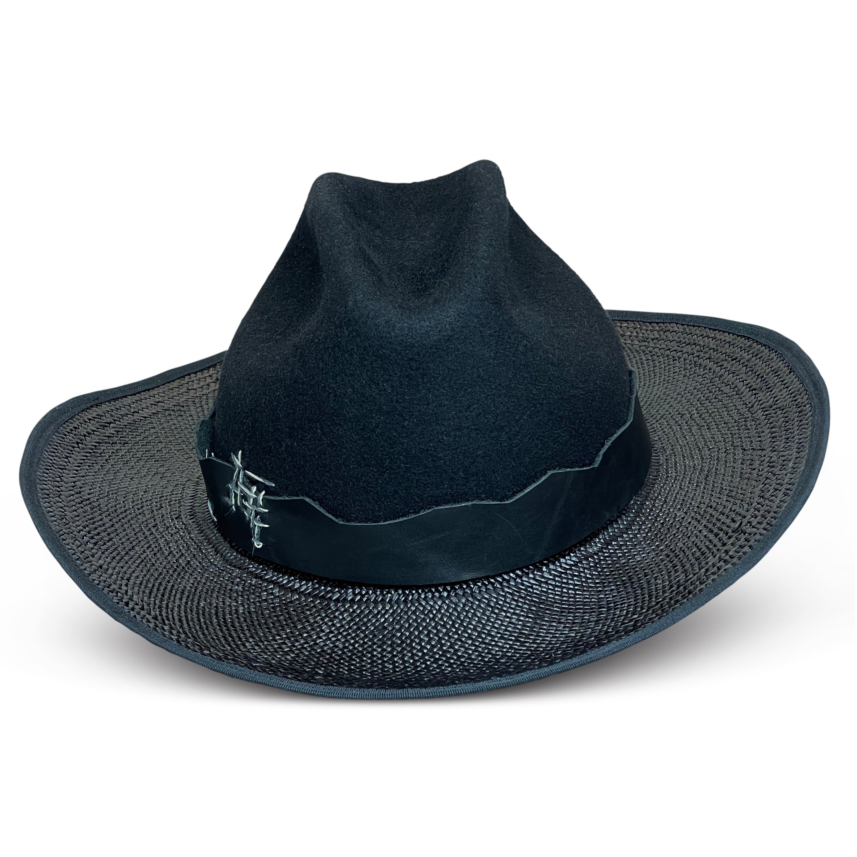 "Ex Machina" Straw and Felt Hat